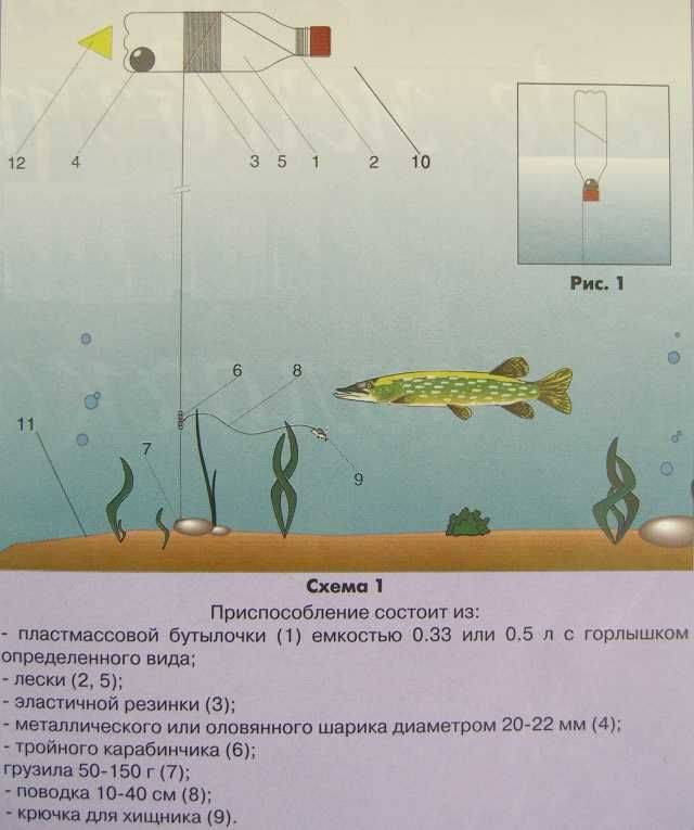 Ловля щуки на мертвую рыбку: правила оснастки