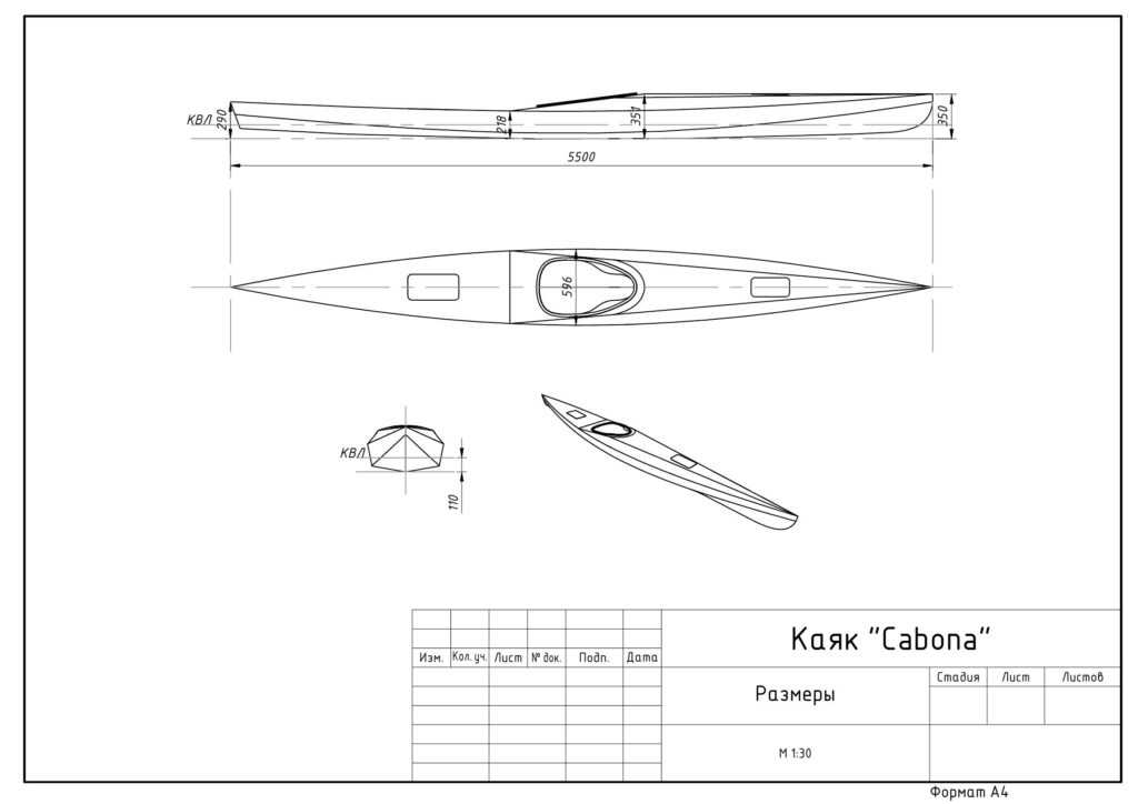 Как сделать каяк для рыбалки своими руками: чертежи