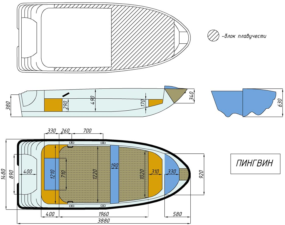 Моторная лодка язь 320