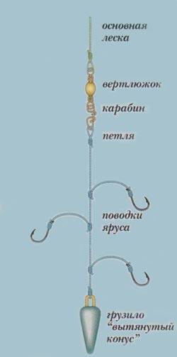 Ловля кефали на донную снасть