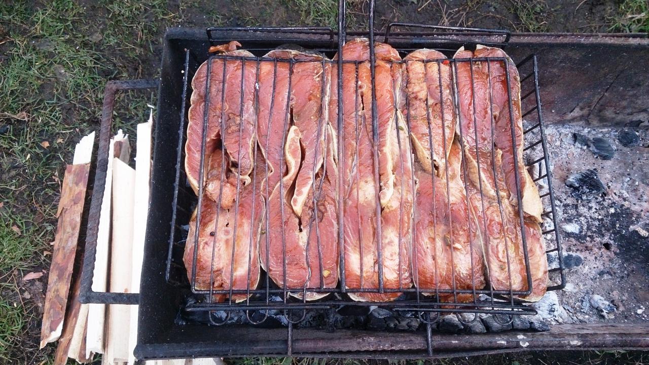 Приготовление щуки с помощью мангала