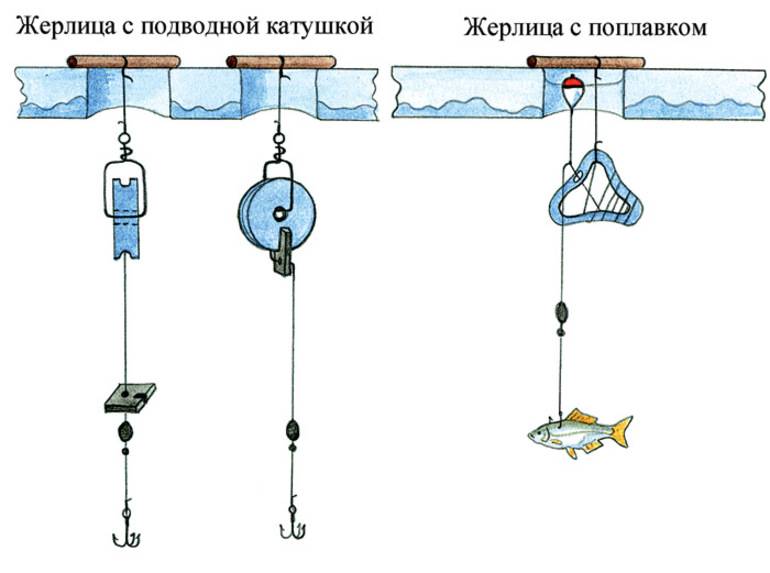 Жерлицы на щуку зимой — конструкции, оснастка, настройка
