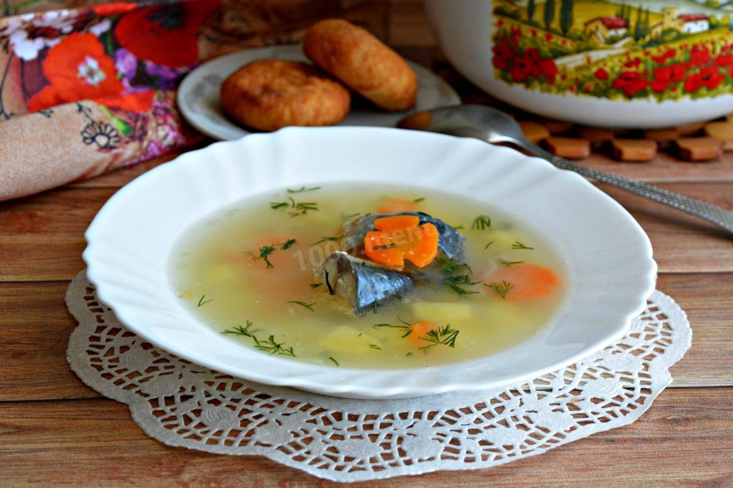 Уха из свежемороженой скумбрии