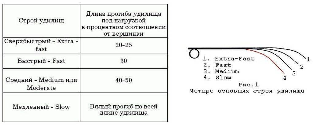 Строй и действие спиннинга