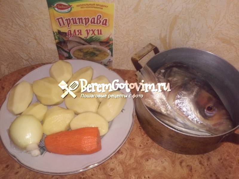 Уха из головы толстолобика