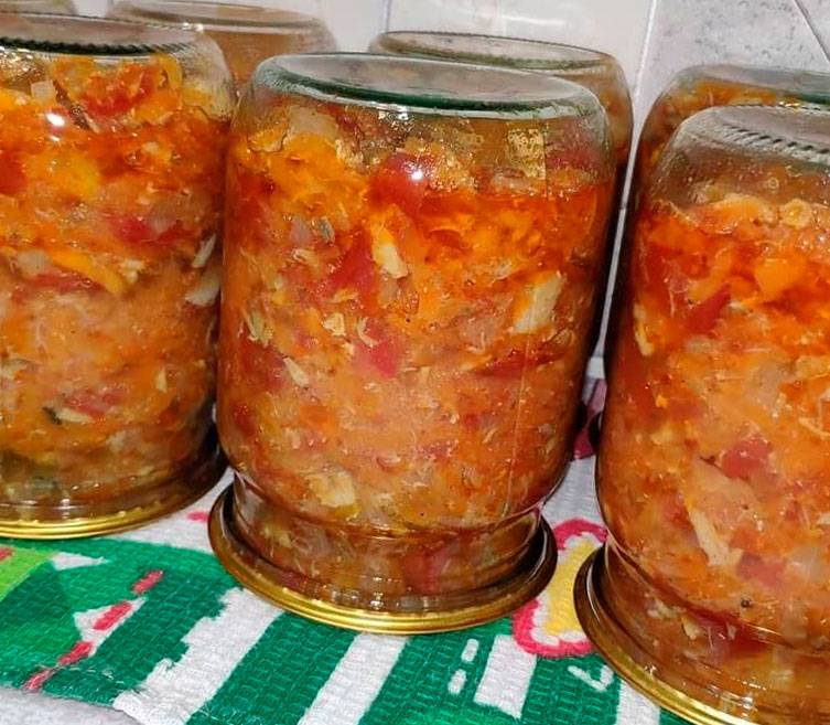 Скумбрия с овощами на зиму — вкусные вкусности