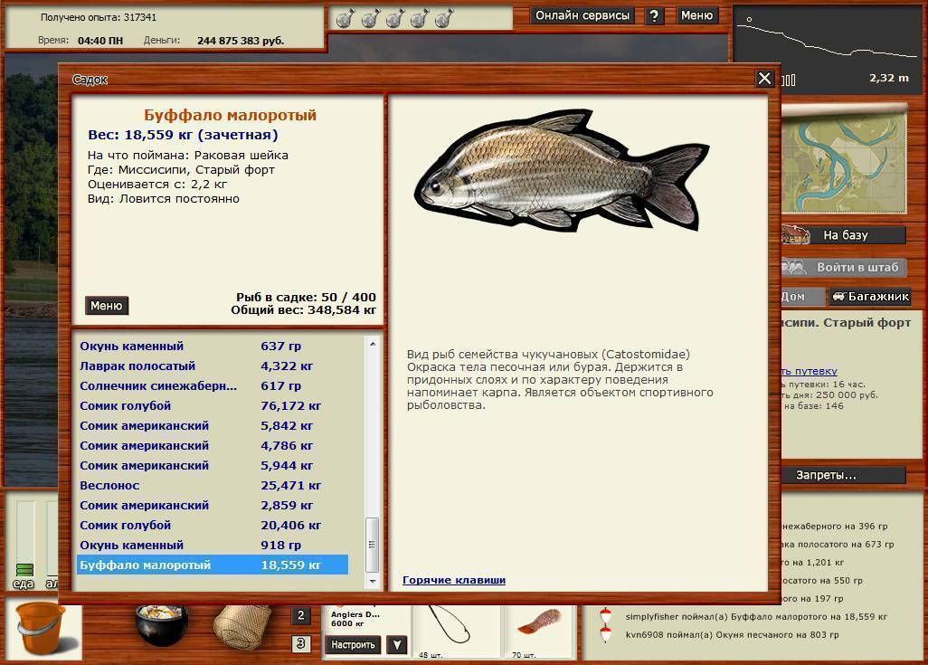 Рыба буффало — фото, описание жизненного цикла, места обитания, особенности ловли