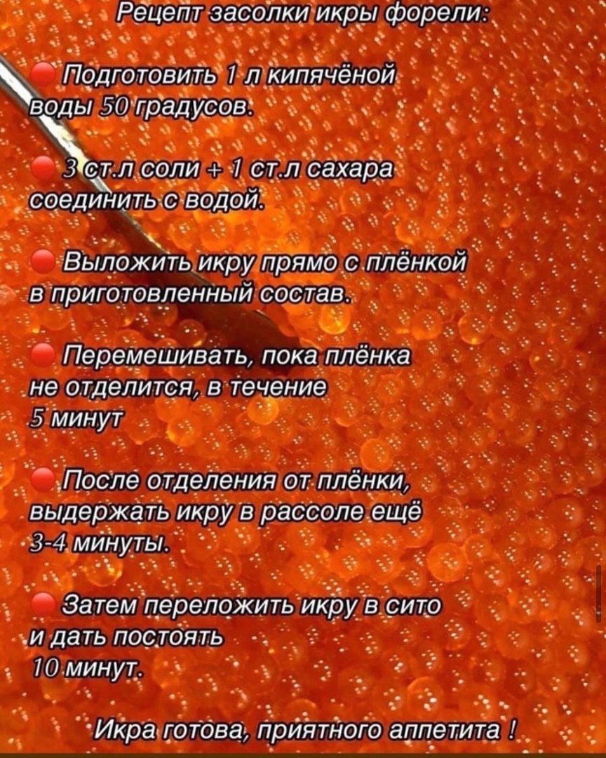 Как засолить икру форели дома? способы очистки, рецепты и советы, как лучше засолить икру форели | женский журнал tatros.info