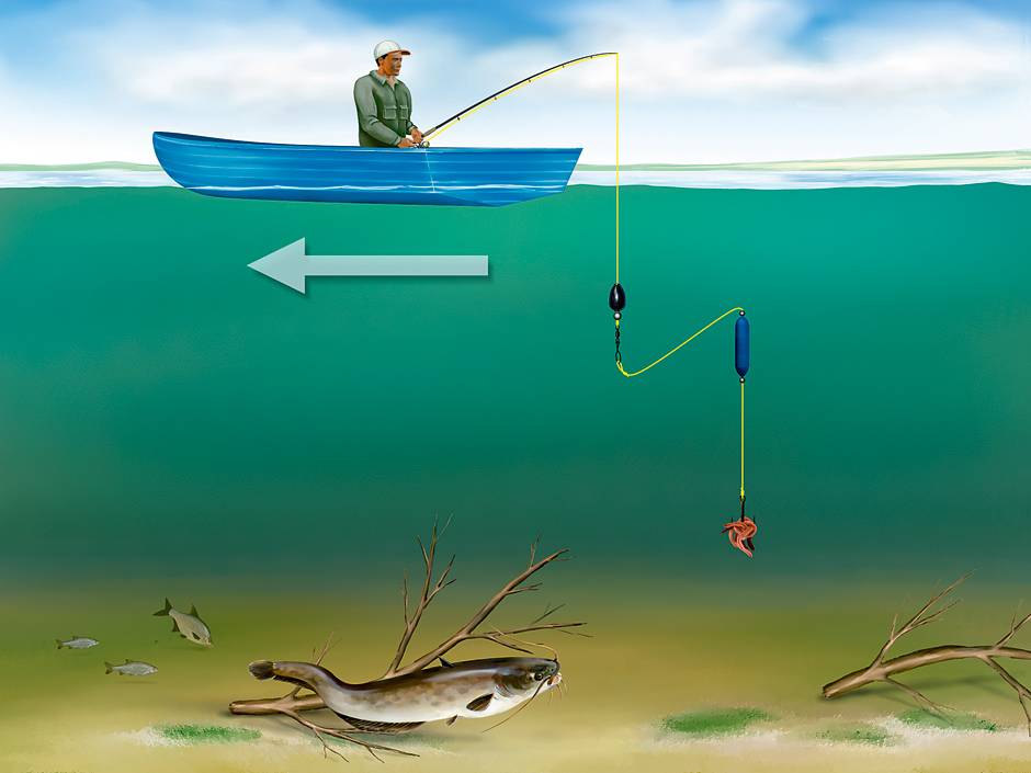 Снасть на сома для ловли с берега, выбор удилища для рыбалки на течении