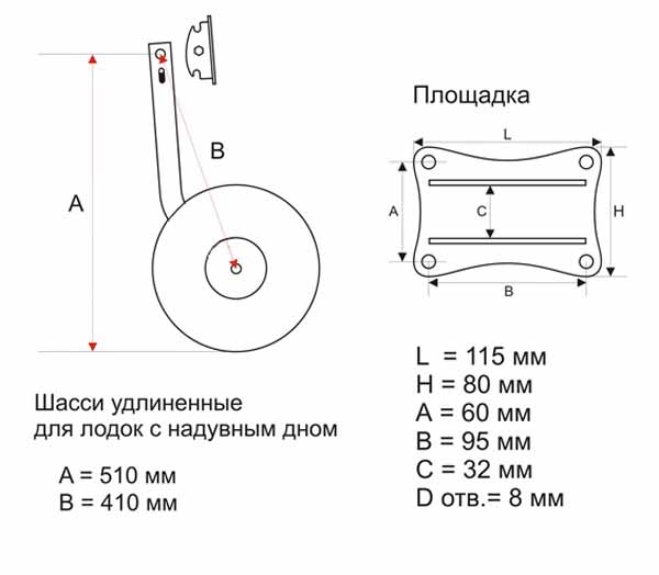 Как сделать транцевые колеса для лодки пвх своими руками — чертежи и размеры